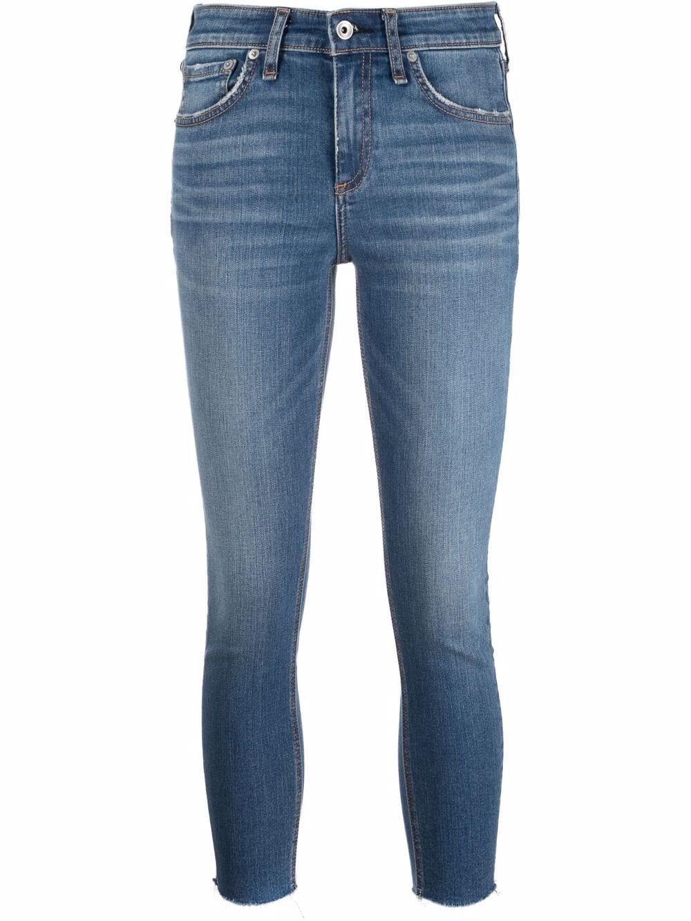 cropped skinny-fit jeans - 1