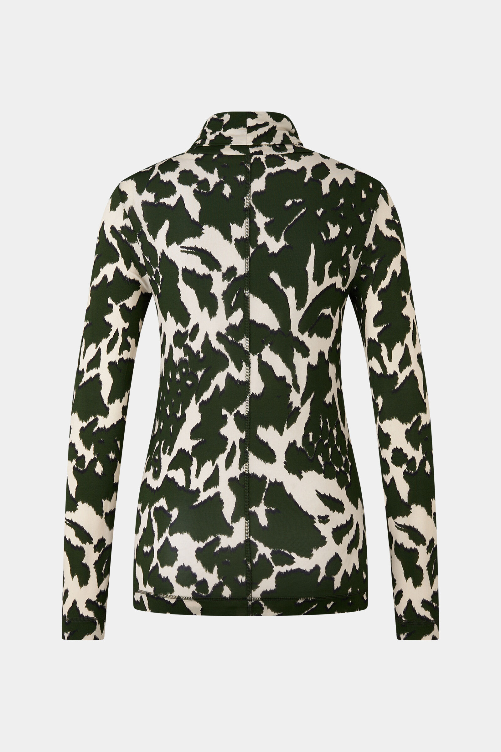 Andriana longsleeve in Green/cream - 2