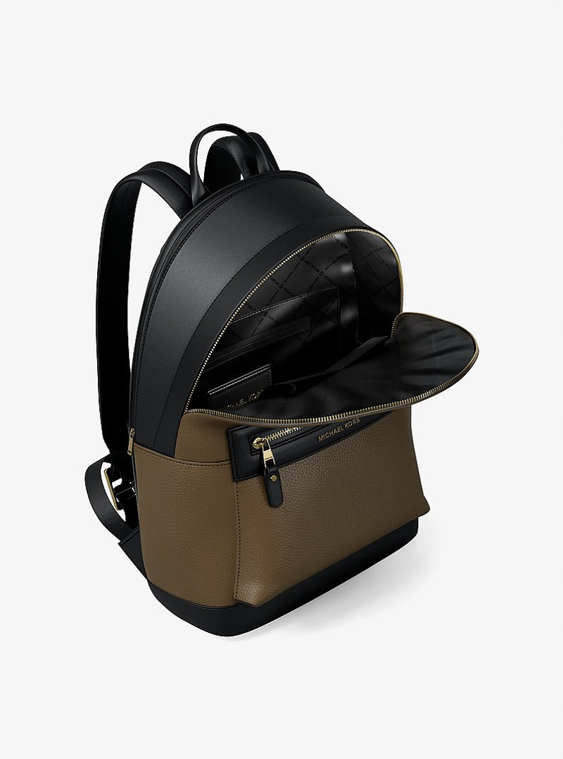 MICHAEL KORS Jet Set Pebbled Leather Backpack outlook
