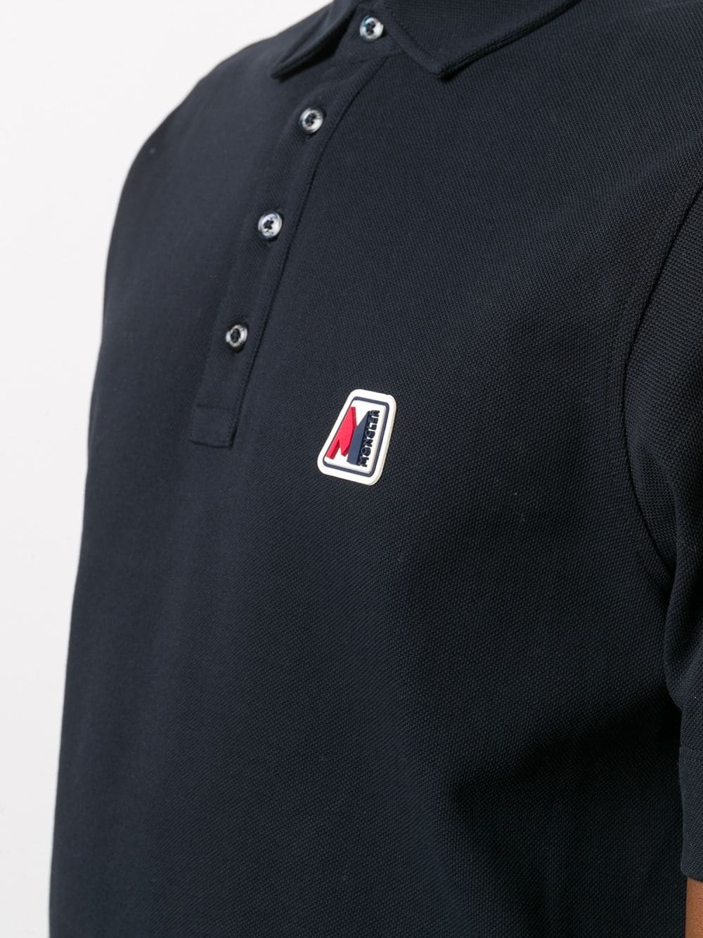 logo patch cotton polo shirt - 5