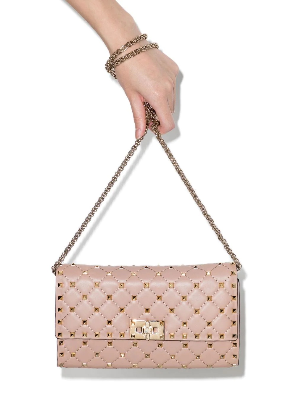 Rockstud-embellished shoulder bag - 4