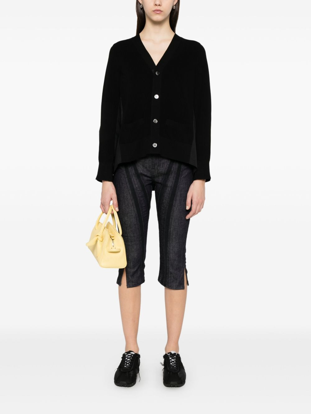 Sacai Women V-Necked Cardigan - 5
