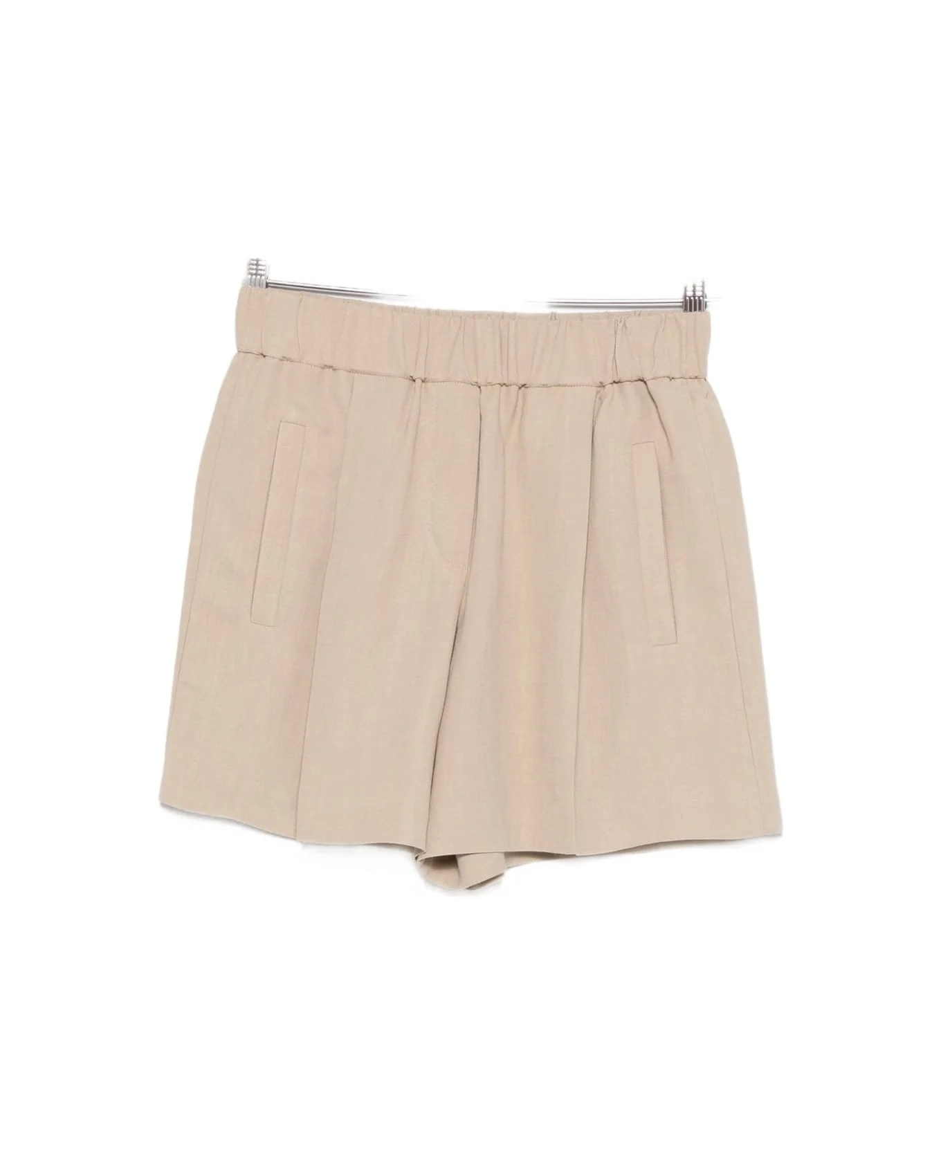 Linen Blend Shorts - 1