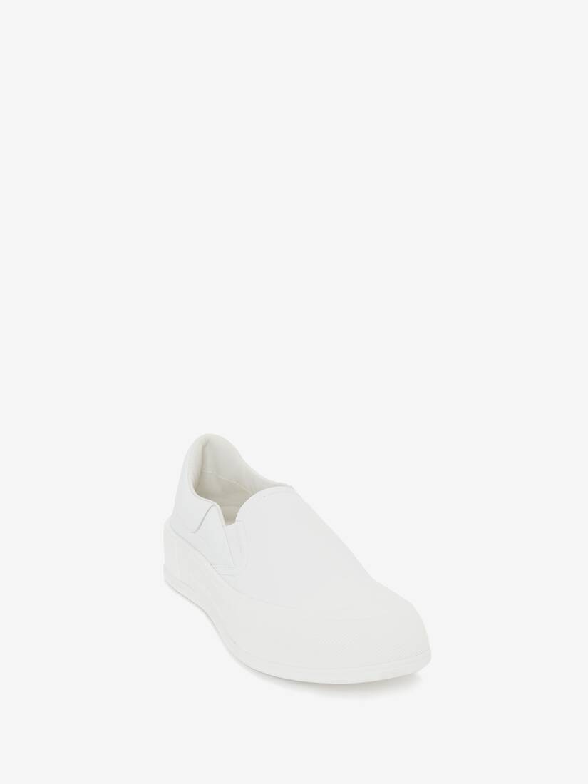 Deck Skate Plimsoll in White - 2