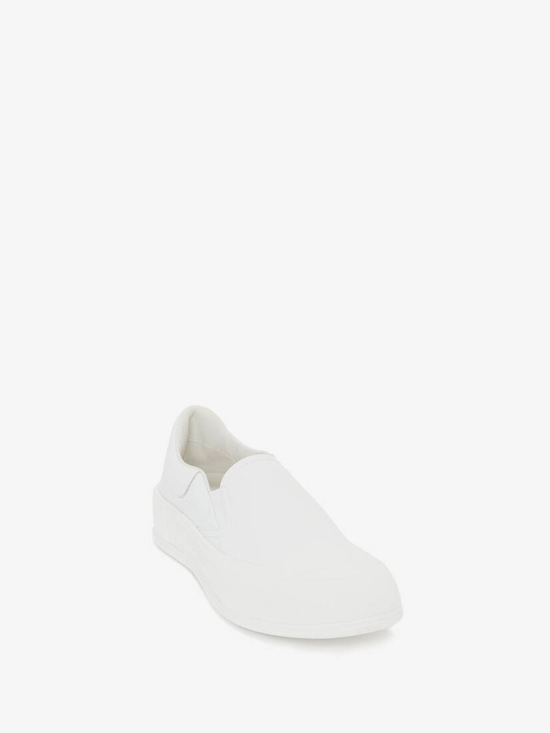 Alexander McQueen Deck Skate Plimsoll in White outlook