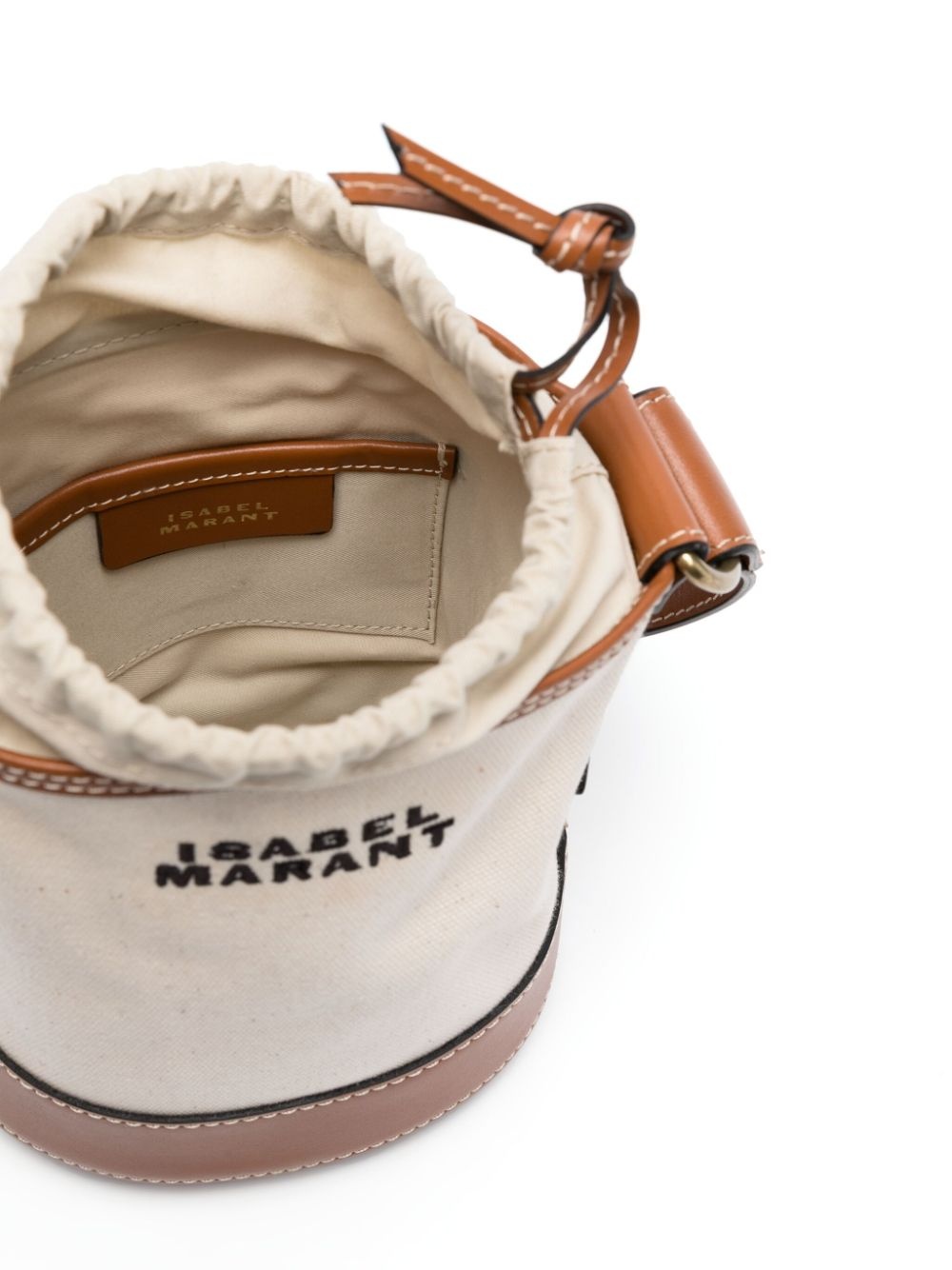 small Samara logo-embroidered bucket bag - 5