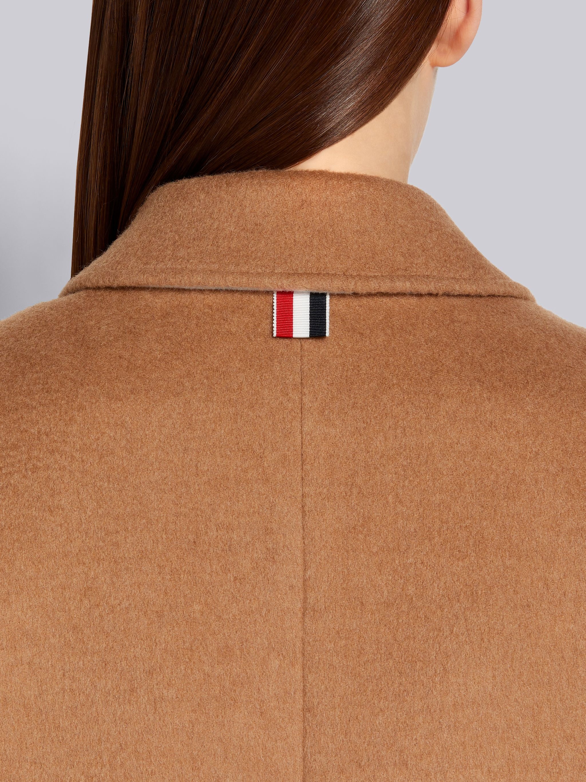 Coat Weight Camel Hair Engineered 4-Bar Narrow Shoulder Bal Collar Classic Overcoat - 5