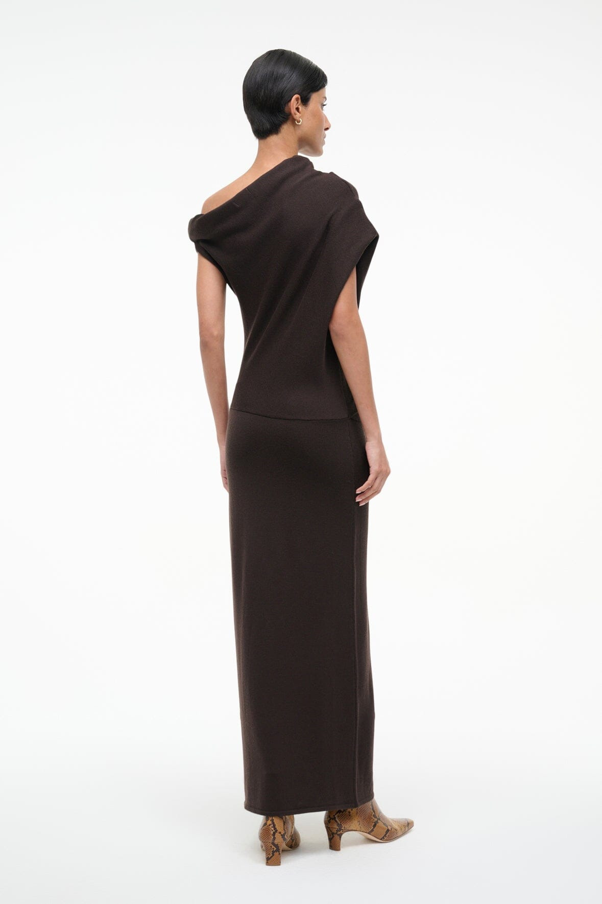 STAUD MABEL DRESS EARTH - 4