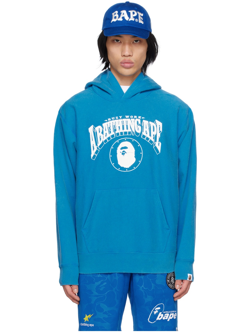 Blue Washed Hoodie - 1