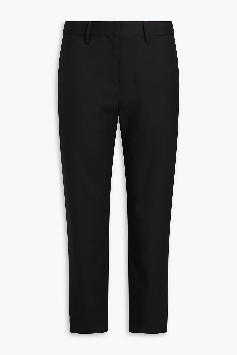 Cropped wool-blend twill slim-leg pants - 1