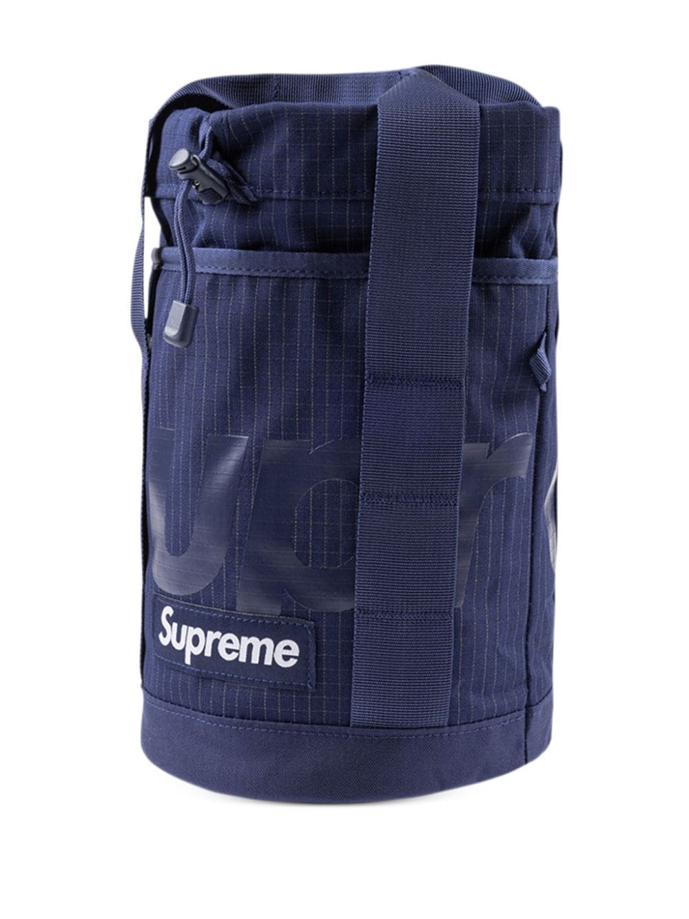 box-logo ripstop cinch bag - 3
