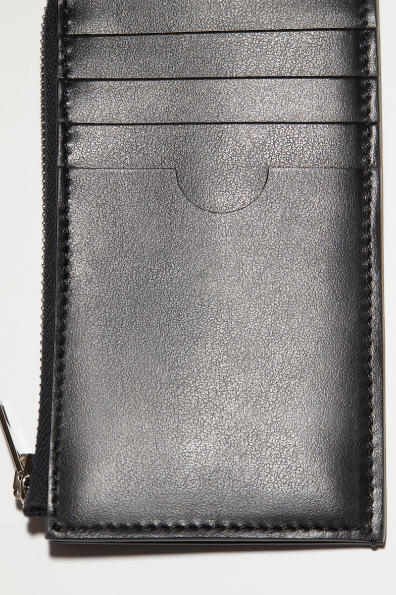 Zippered card wallet - Black 4