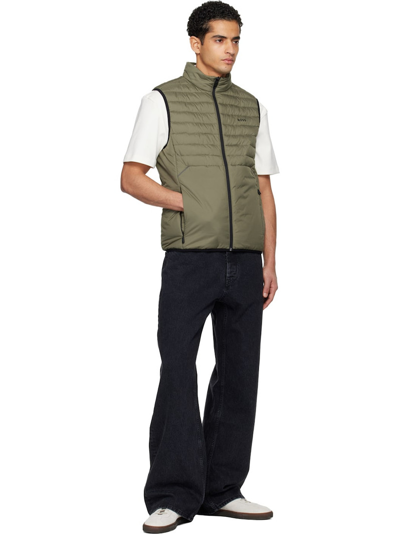 BOSS Khaki Water-Repellent Reflective Accents Vest outlook