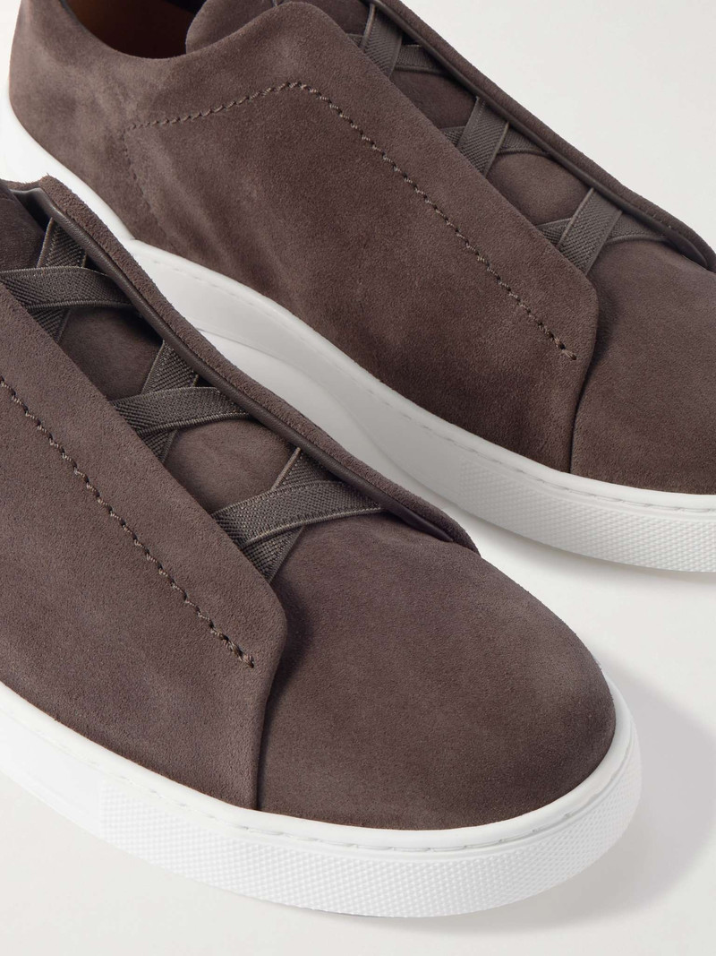 Triple Stitch Suede Sneakers 5