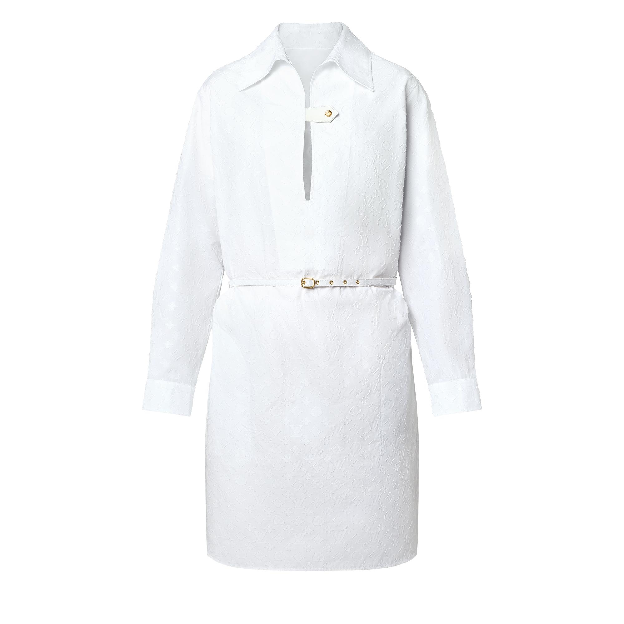 Monogram Relief Shirt Dress - 1