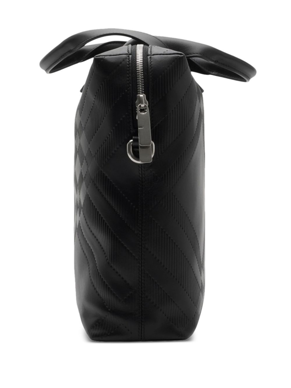 Check-embossed briefcase - 5