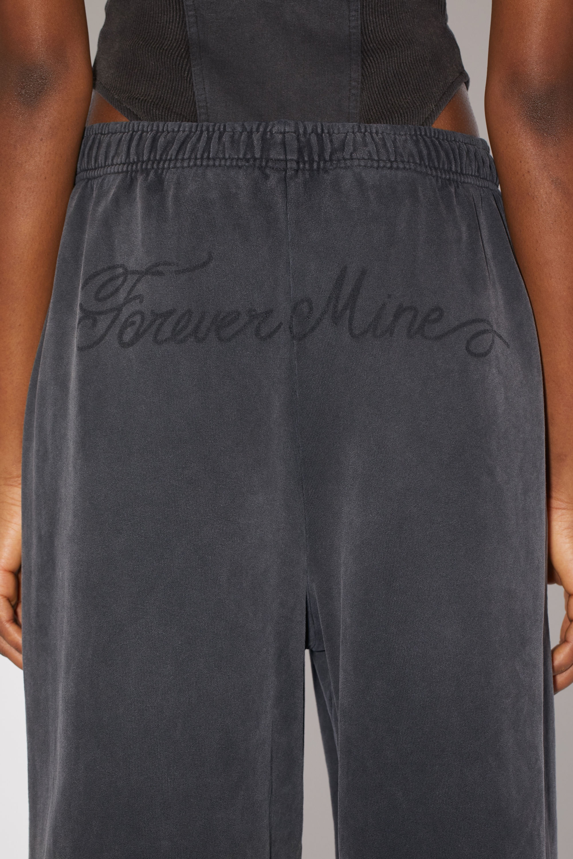 Printed sweatpants - Faded black - 5