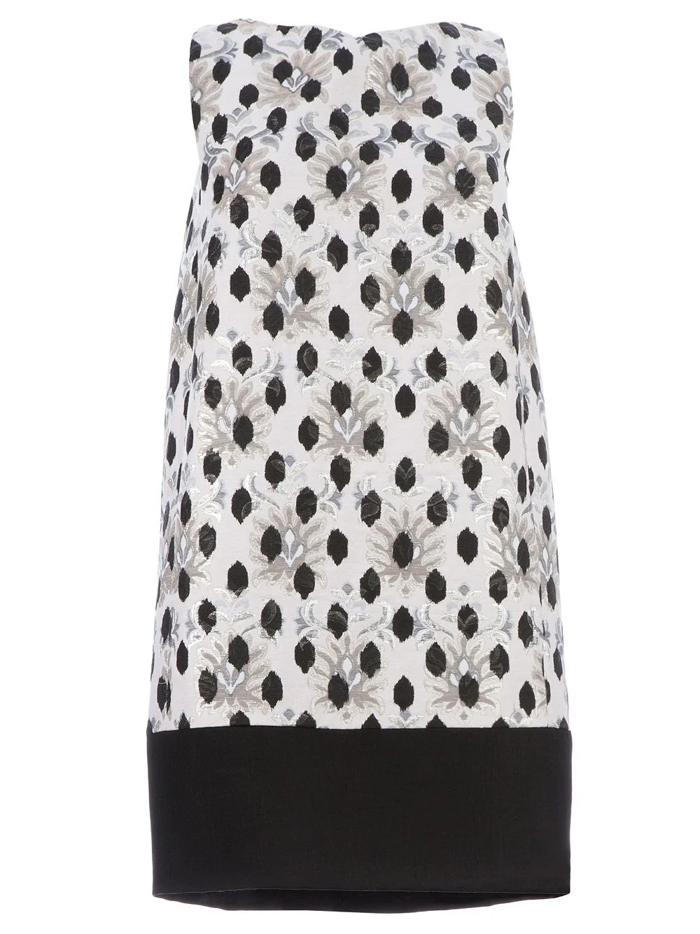 polkadot brocade shift dress - 1