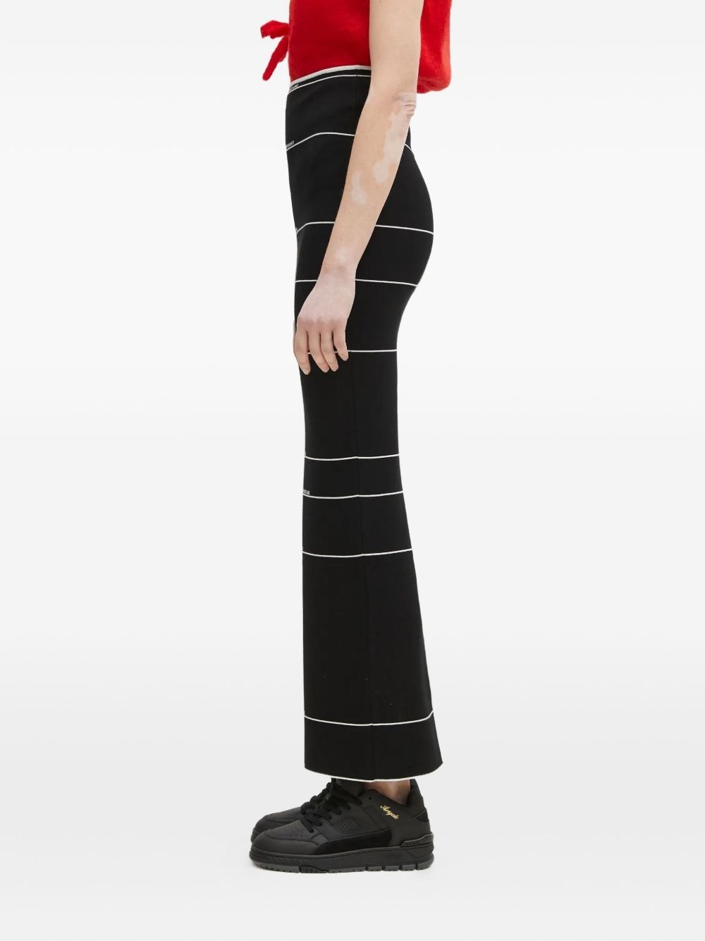 stripe-detail maxi skirt - 3