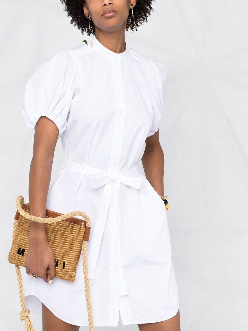 tied waist poplin shirt dress 5