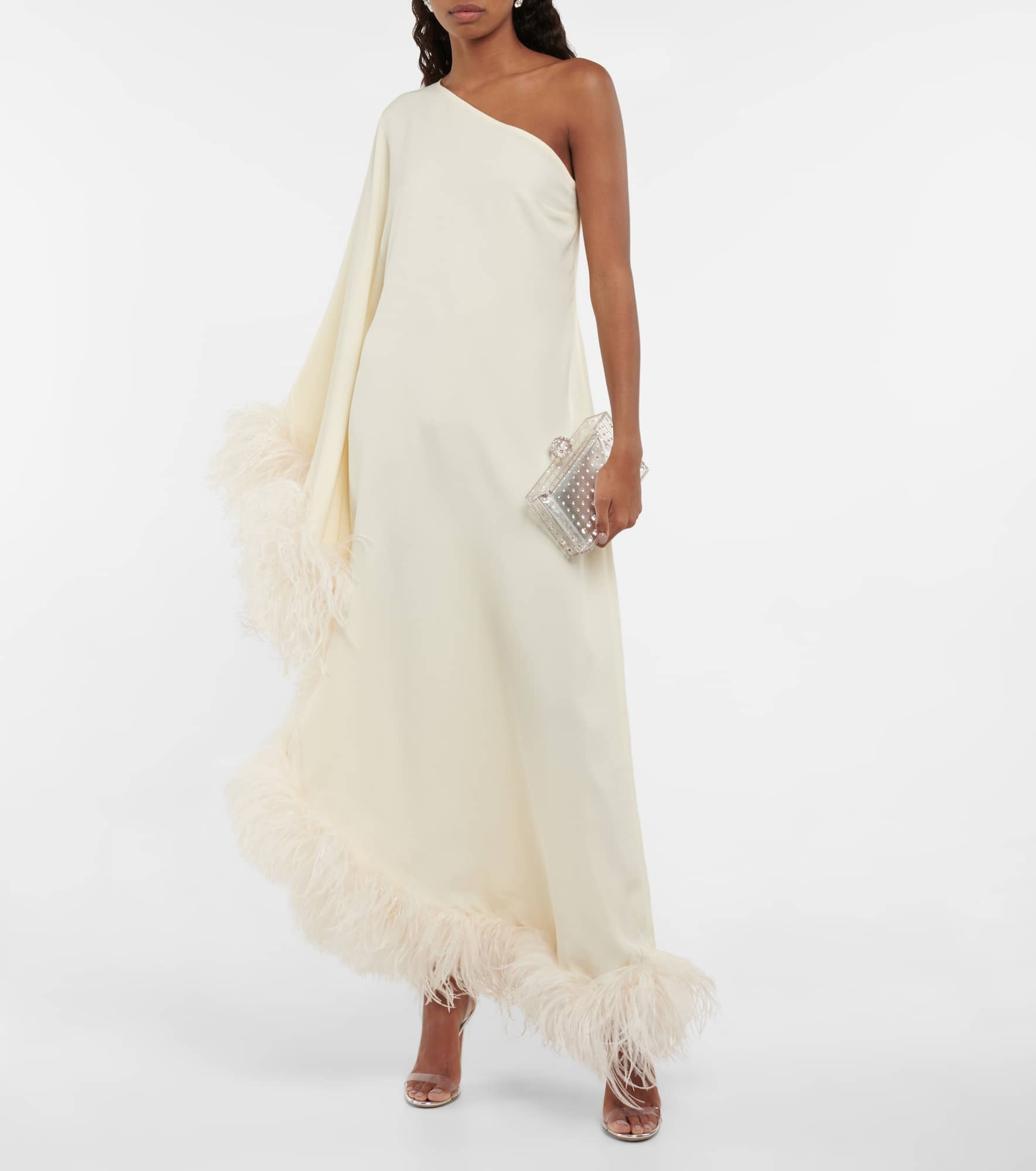 Ubud feather-trimmed gown - 2