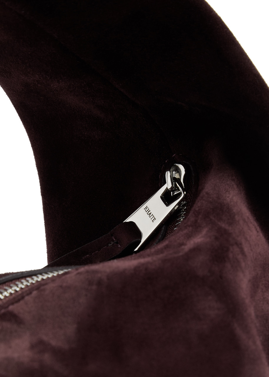 Olivia medium suede top handle bag - 3