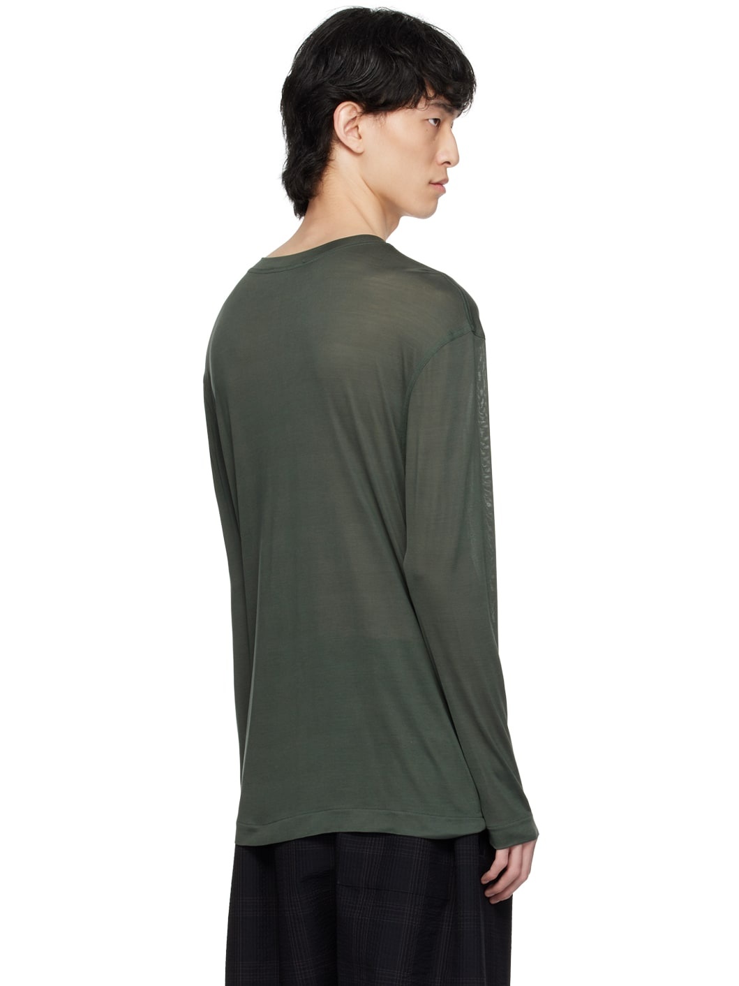 Gray Soft Long Sleeve T-Shirt - 3