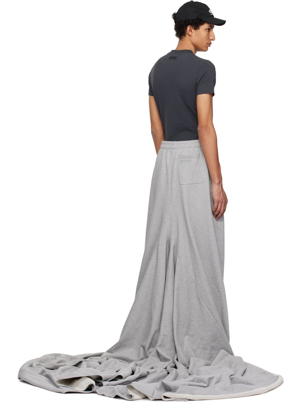 Gray Runway Train Sweatpants - 3