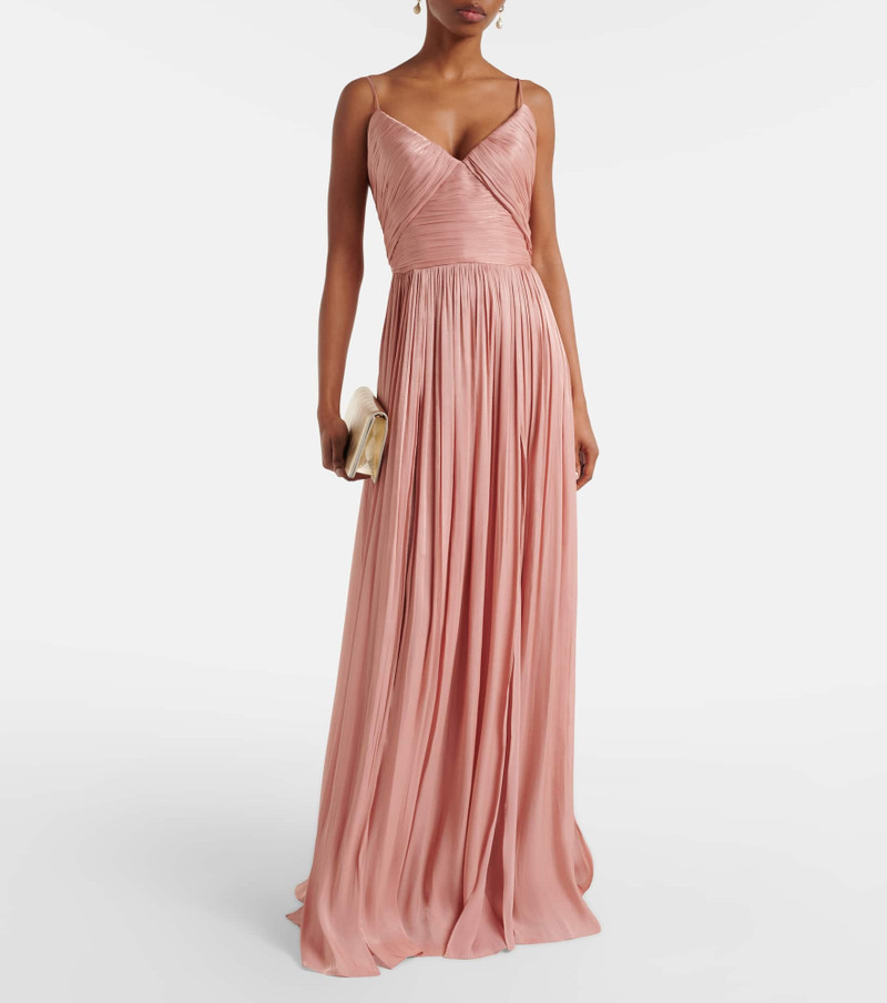 COSTARELLOS Pleated gown outlook