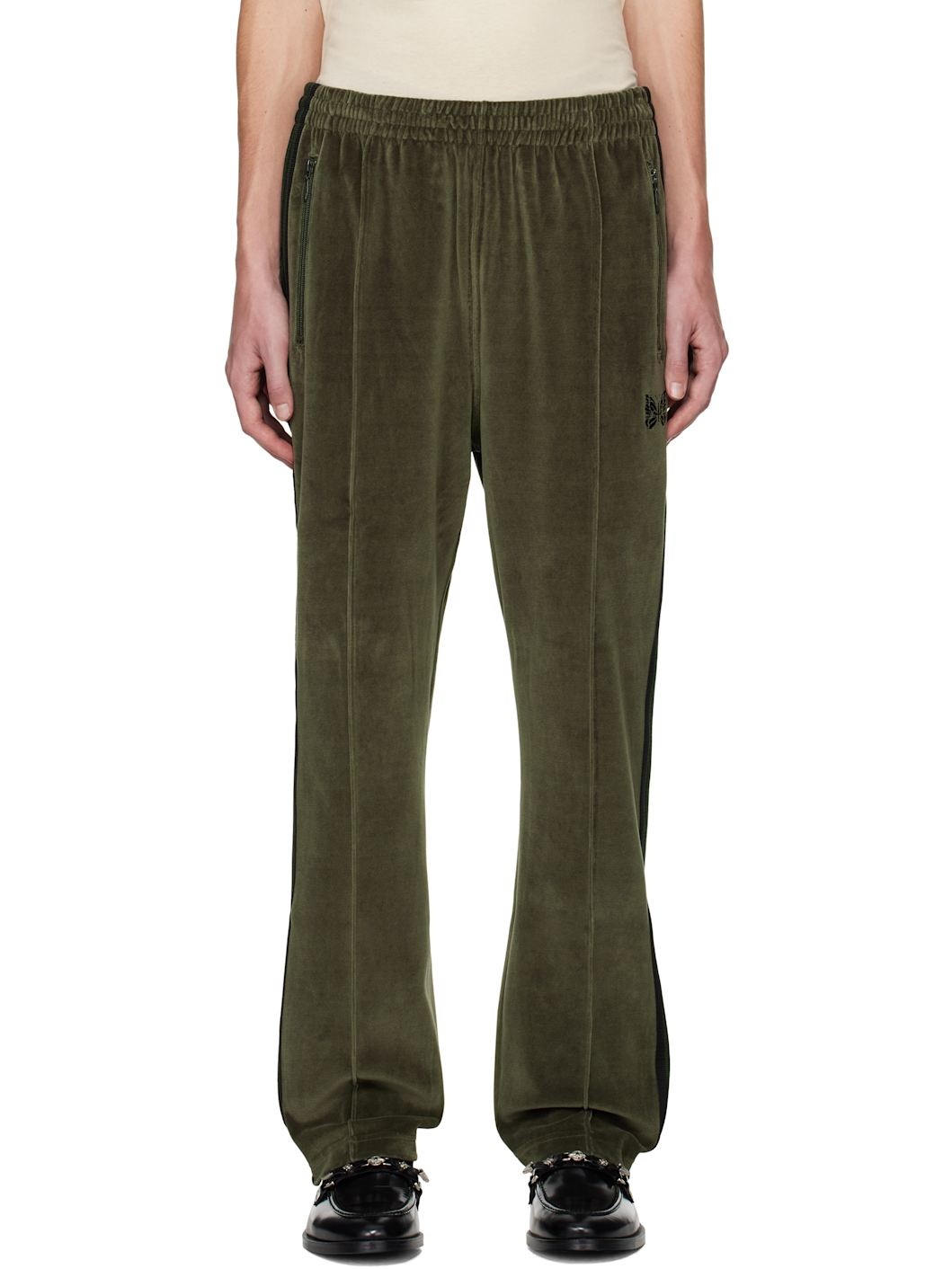 Khaki Narrow Track Pants - 1