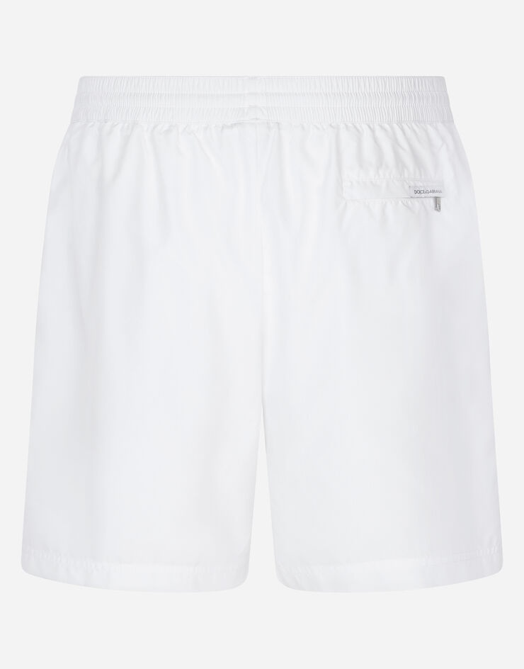 Mid-length swim trunks with spray-paint DG print - 3