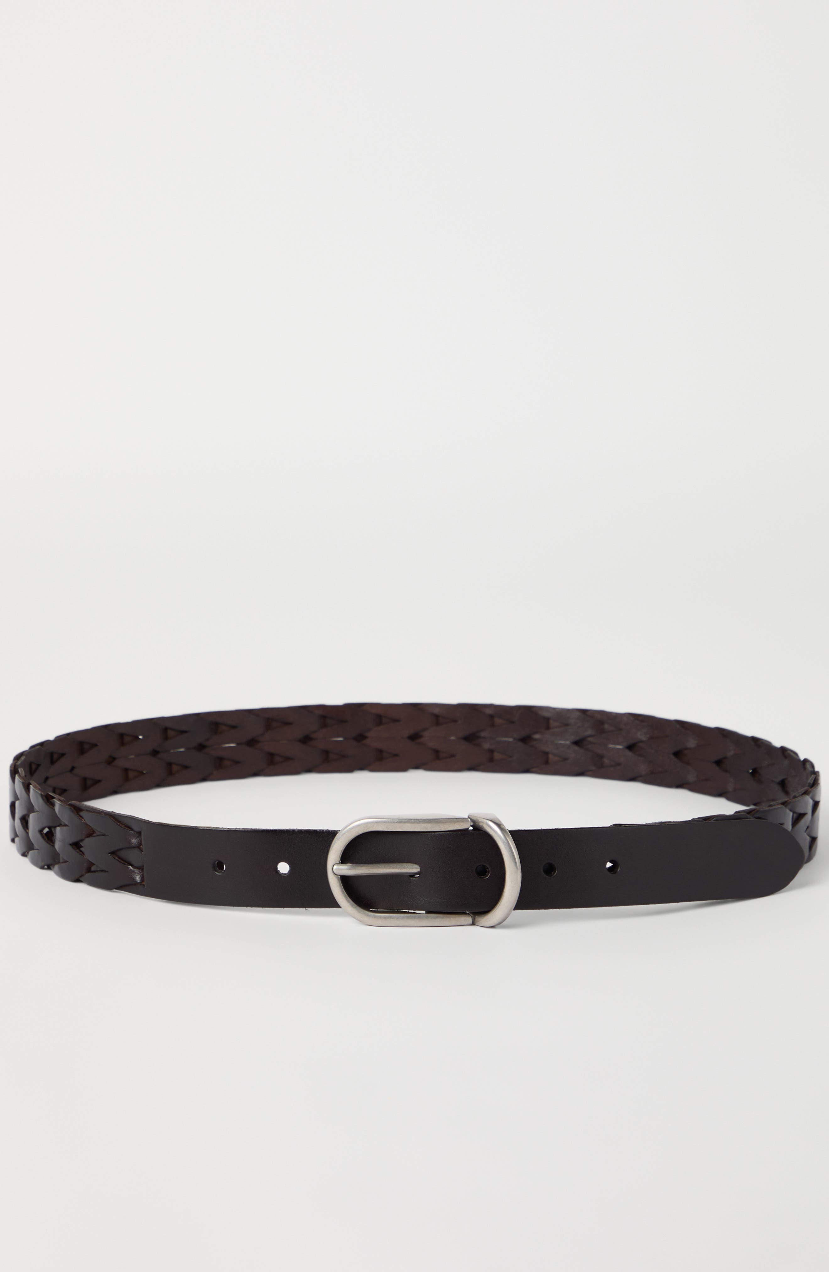 Brunello Cucinelli Braided leather belt in Brown at Nordstrom - 2