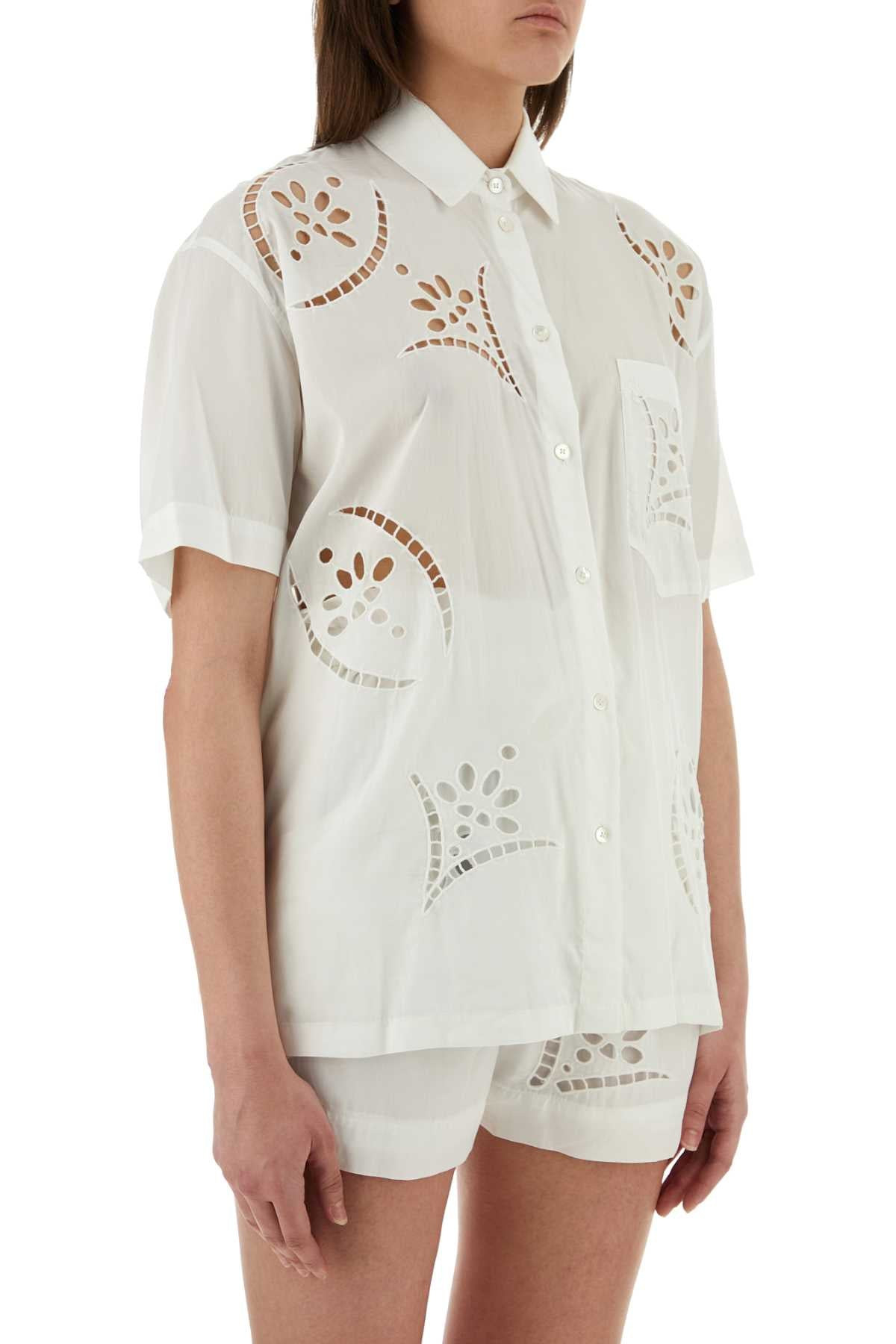 Isabel Marant Women White Modal Blend Bilya Shirt - 3