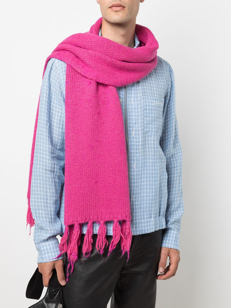 Our Legacy tasseled chunky-knit scarf outlook