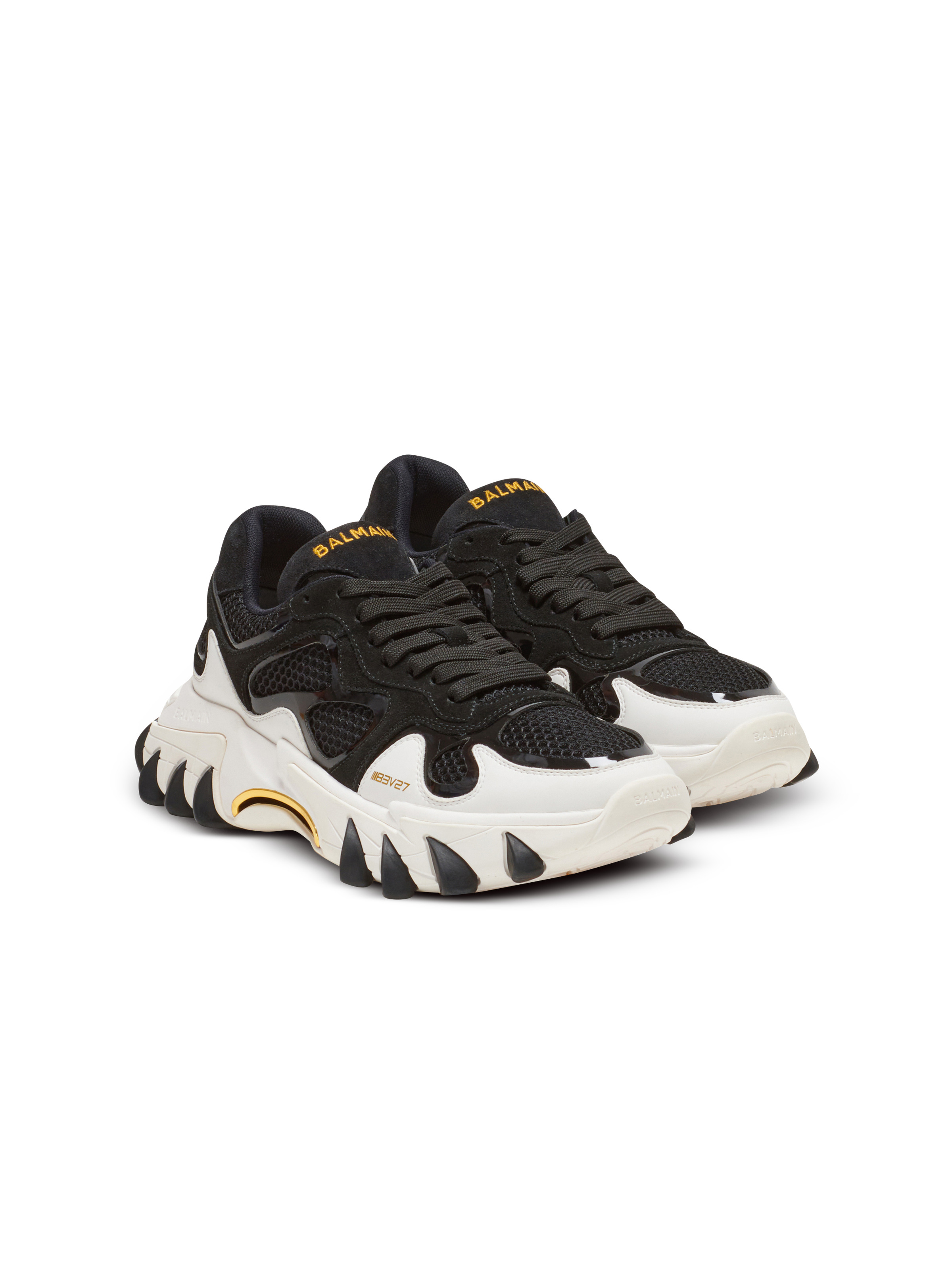 B-East trainer in leather, suede and mesh - 2