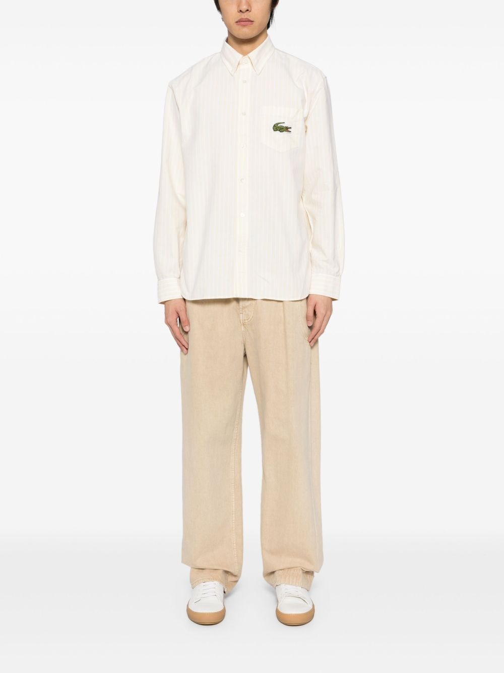 logo-patch shirt - 2
