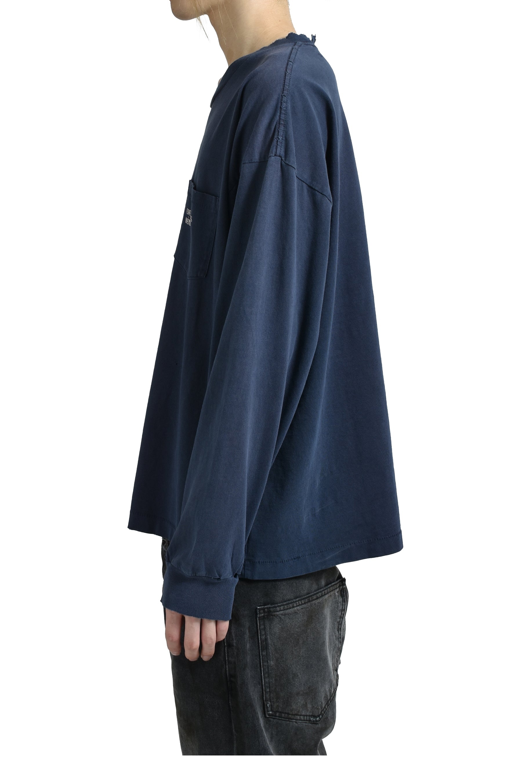 CLASSIC LOGO LS T-SHIRT / FADED MIDNIGHT - 3
