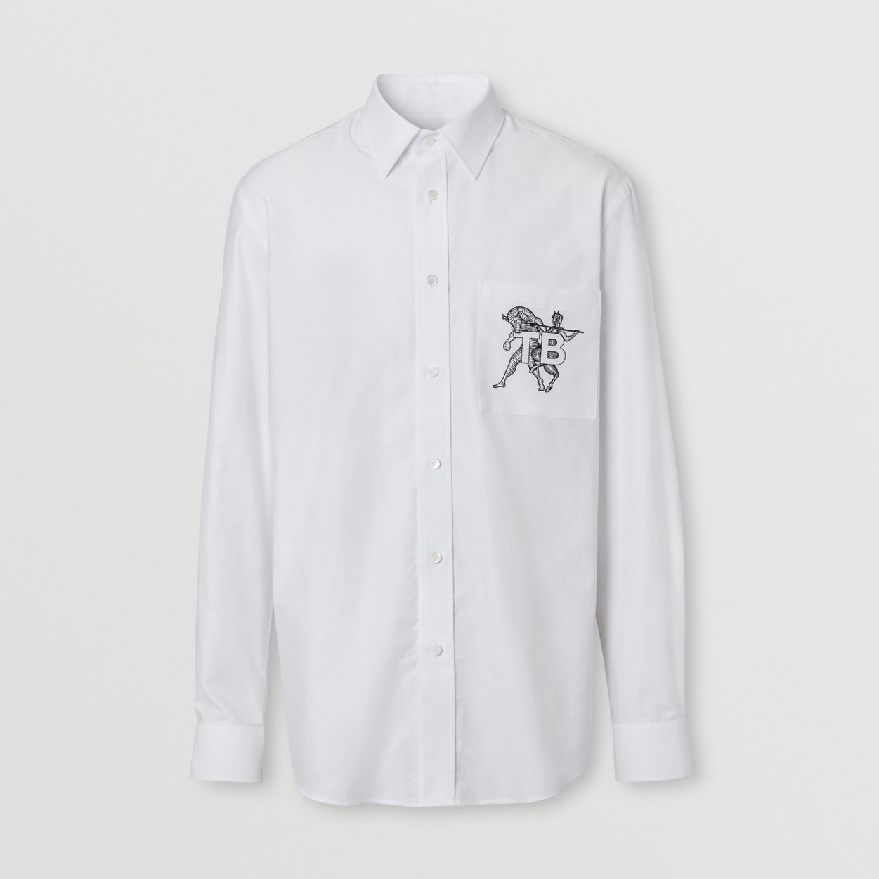 Mythical Alphabet Monogram Motif Cotton Shirt - 1