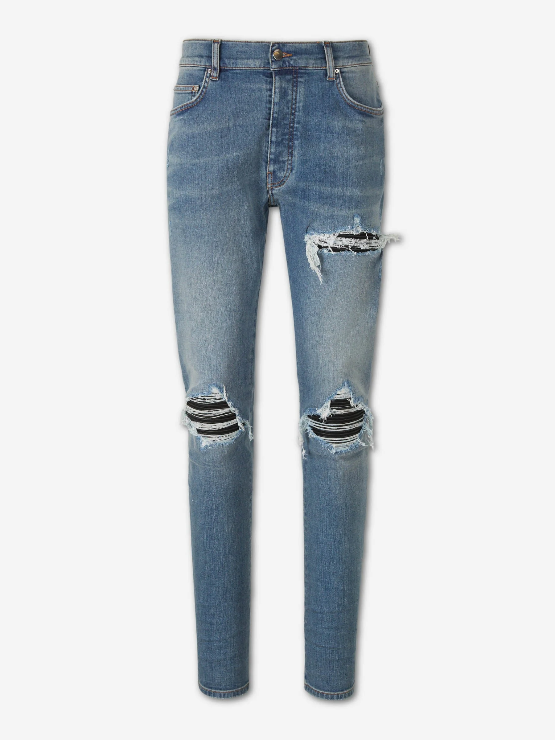 RIPPED SLIM JEANS - 1
