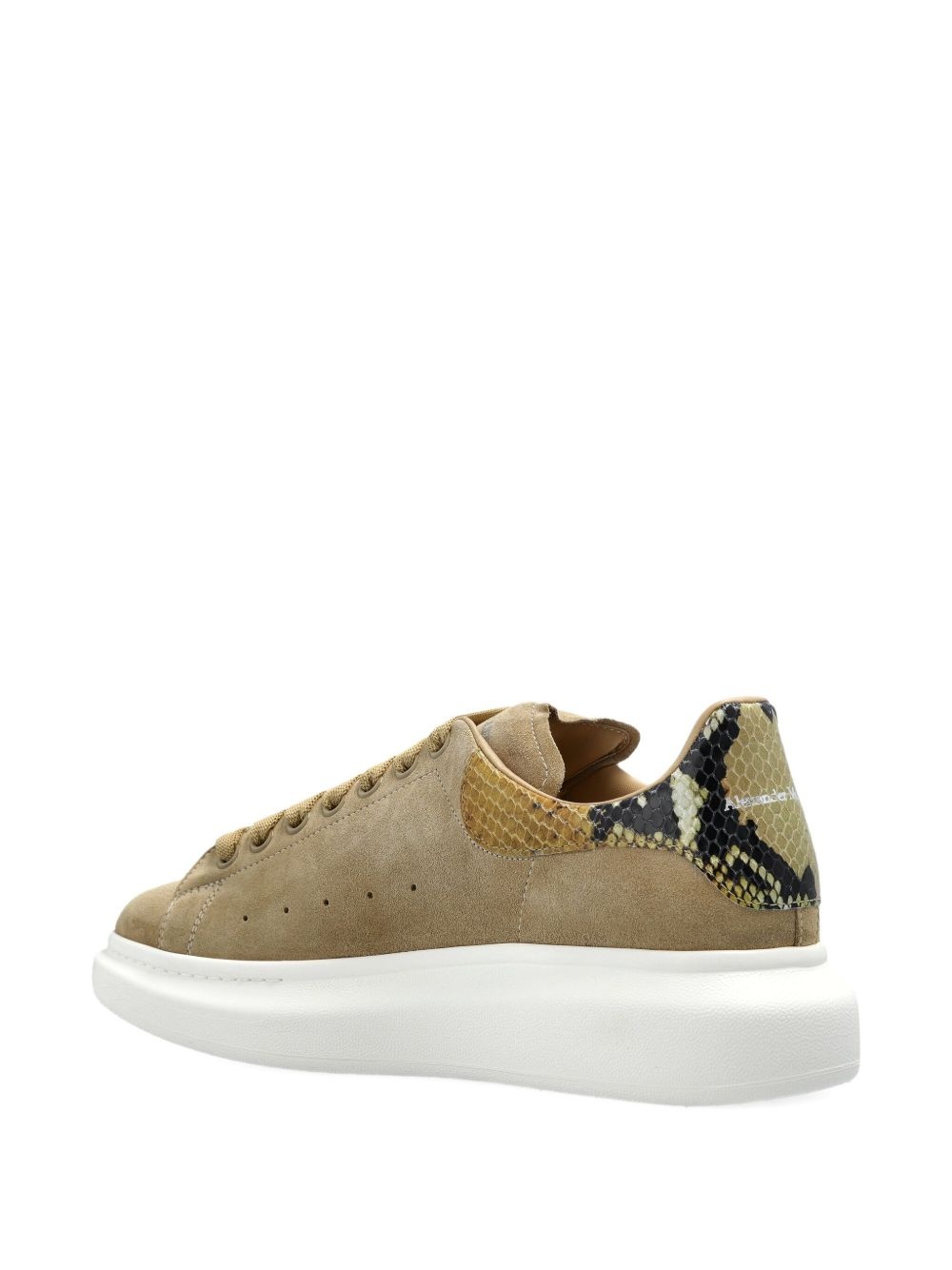 suede snake-detail trainers - 3