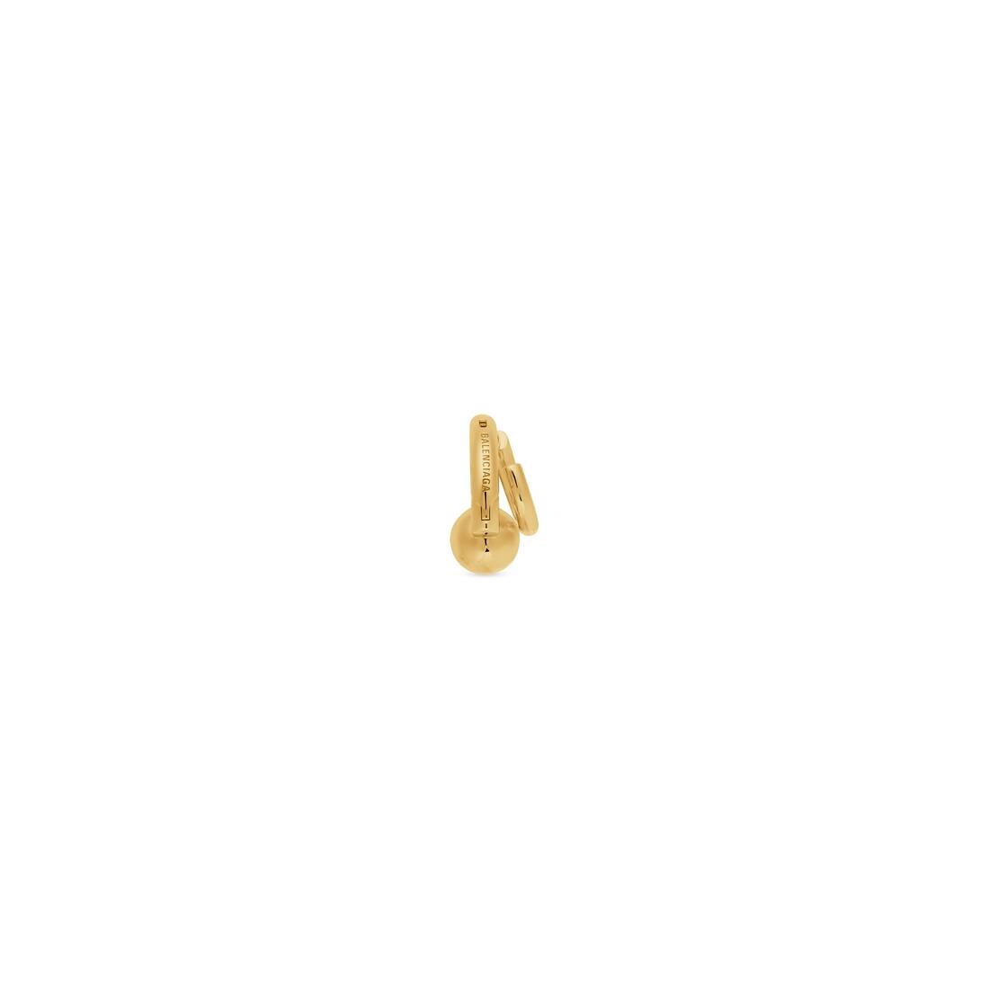 Cut Double Earring  in Gold - 3