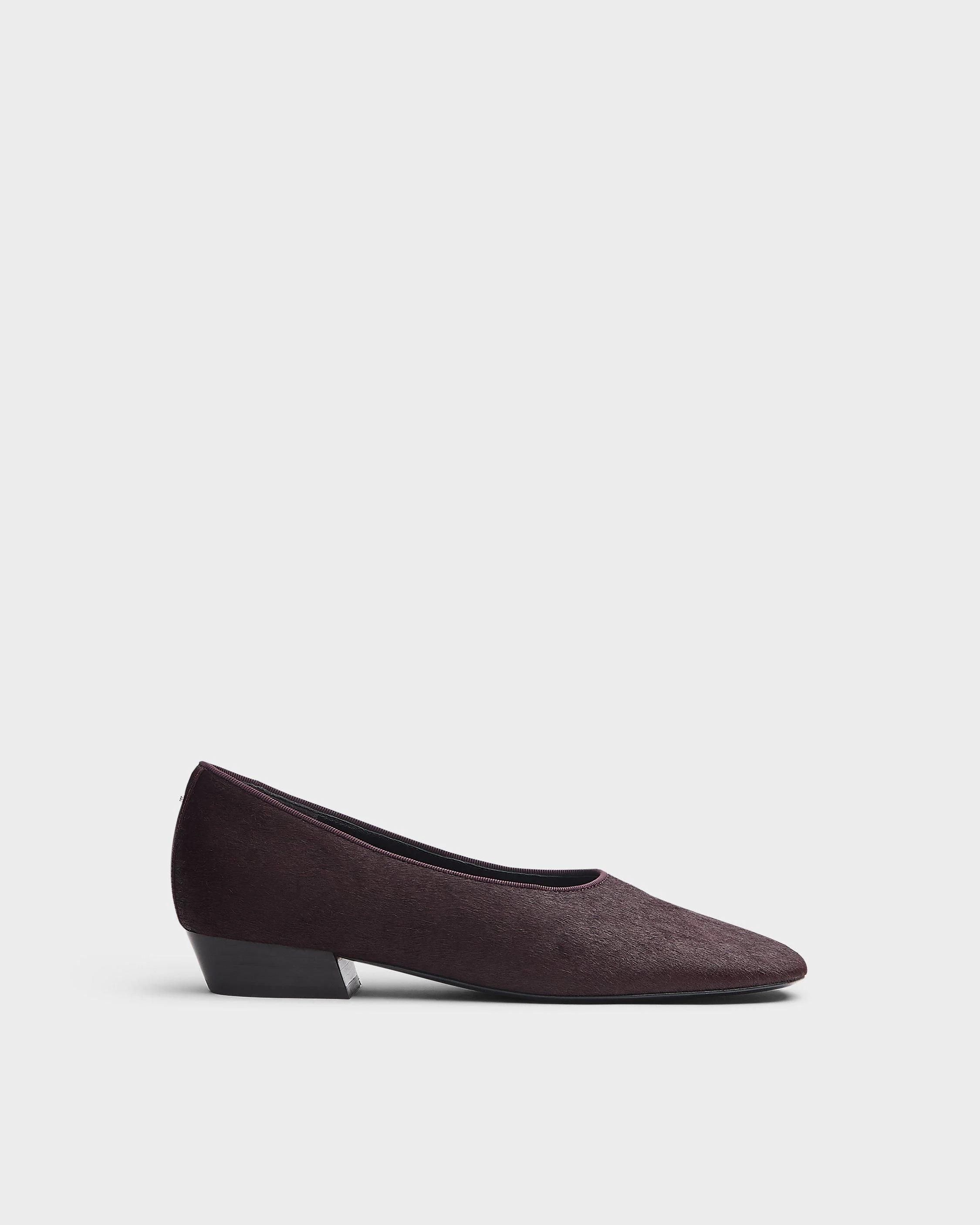 Poppi Calf Hair Ballet Heel - 1