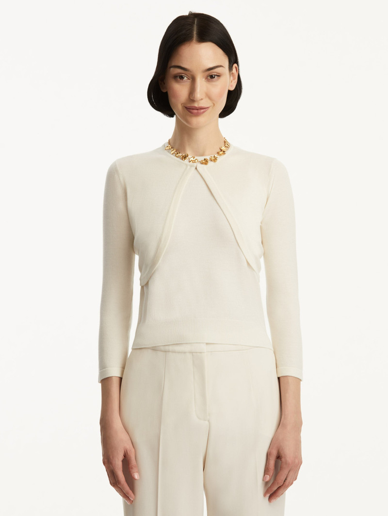 Oscar de la Renta WOOL-BLEND BOLERO outlook