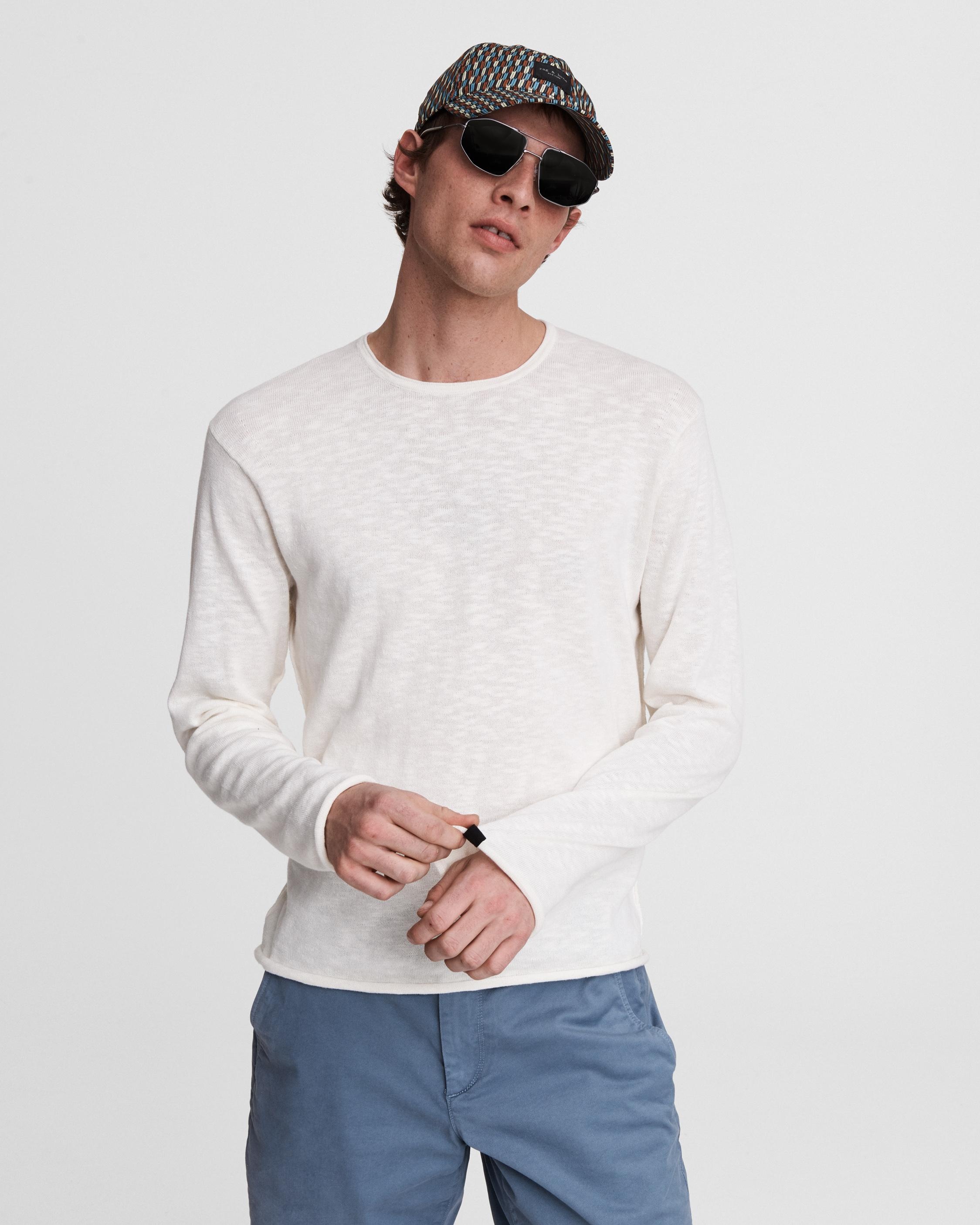 Taylor Cotton Linen Crew - 2