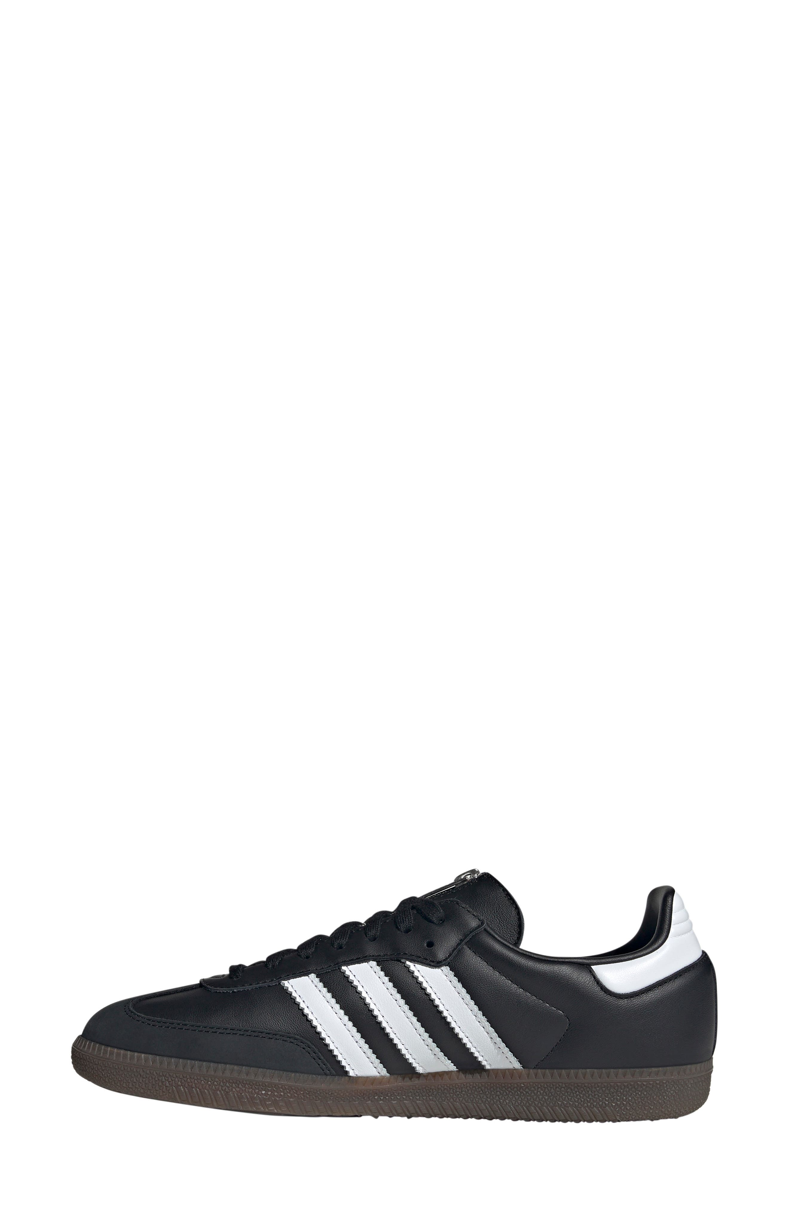 adidas x Jeremy Scott Samba OG Sneaker in Black/White/Gum at Nordstrom - 6