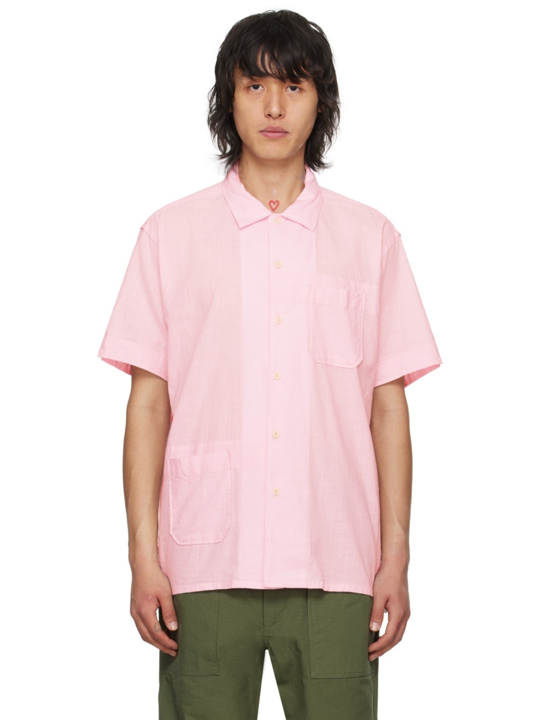 Pink Patch Pocket Shirt - 1
