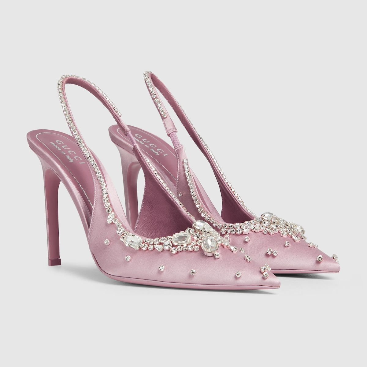 Pink no Corisu ピンクのコリス メジャー ストラップ 新品 GUCCI Women's pump with crystals | REVERSIBLE