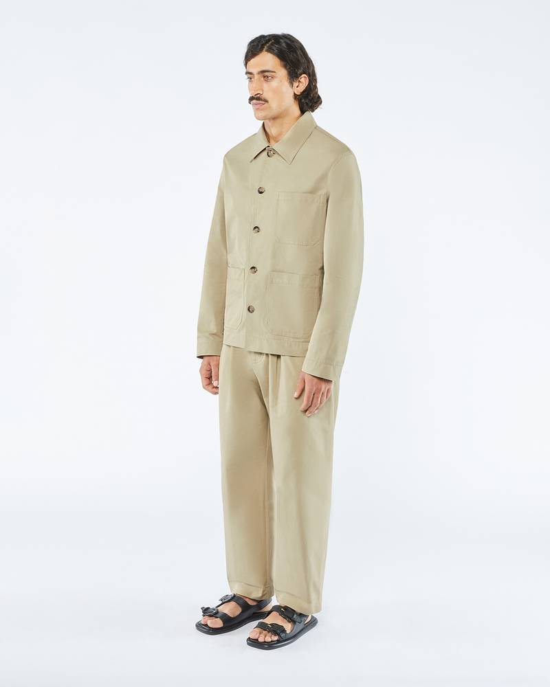 Nanushka SAON - Tech-twill jacket - Pebble outlook