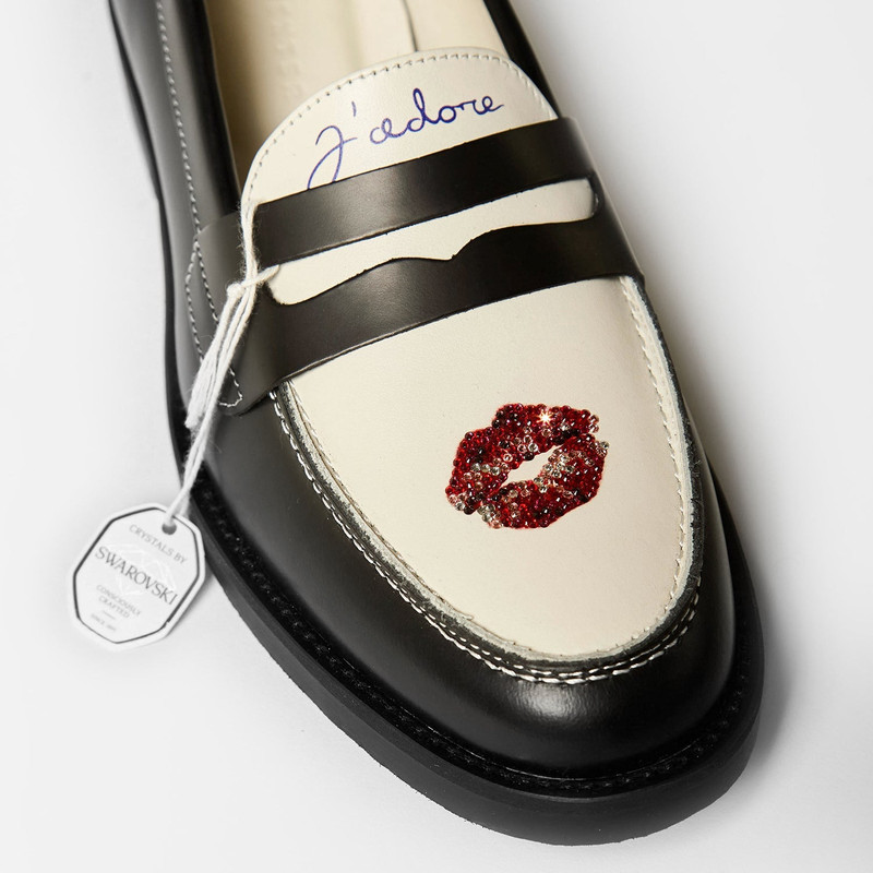 DUKE + DEXTER Wilde Swarovski Crystals Kiss Penny Loafer - Men's outlook