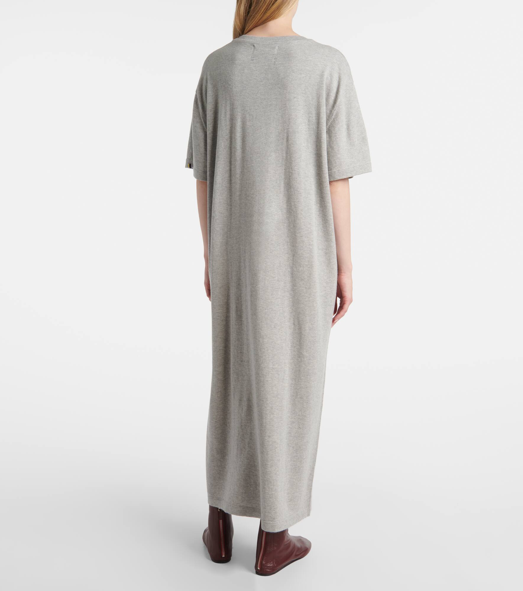 Kris cotton and cashmere maxi dress - 3